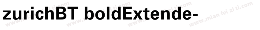 zurichBT boldExtende字体转换
